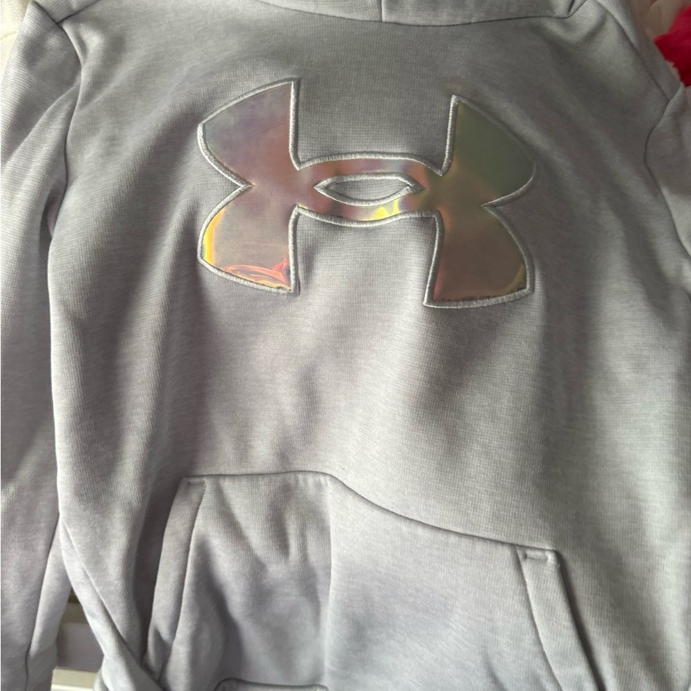 Under Armour Iridescent Logo Gray Hoodie